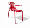 Red Outdoor Metal Chairs