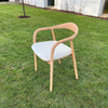 Set of 4 Natural Mid Century Modern Wooden Dining Chair
