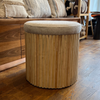 Natural Ottoman Pouffe