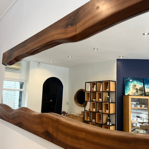 Live Edge Walnut Wood Mirror