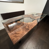 Transparent Resin River Walnut Epoxy Table