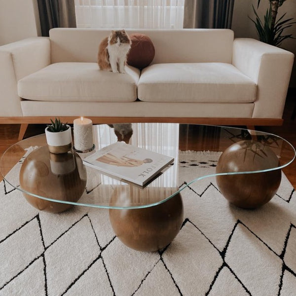 Black Kidney Coffee Table