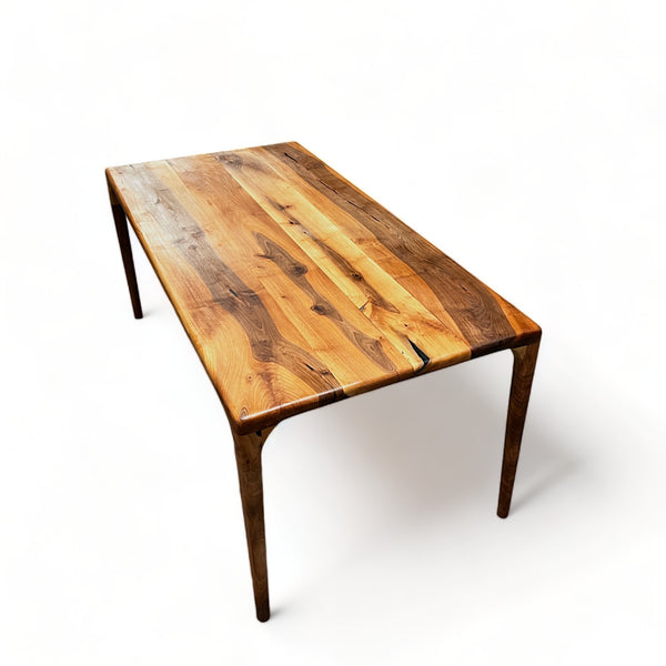Midcentury Solid Walnut Table