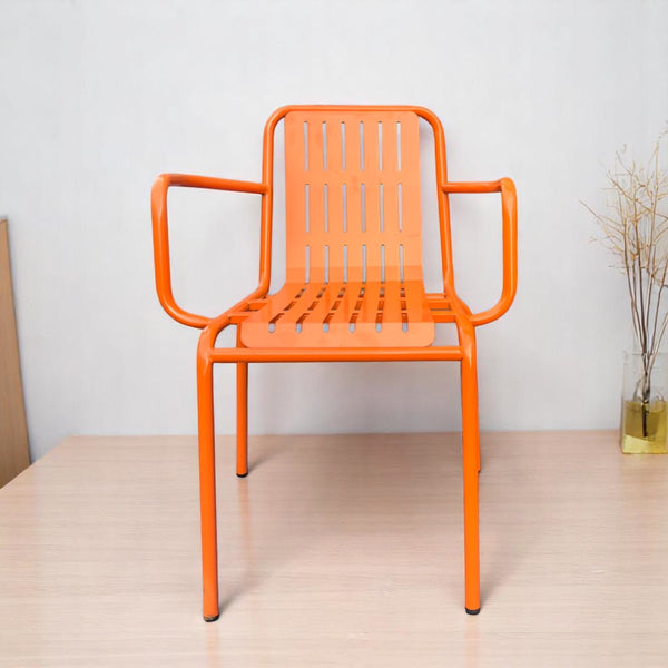 Orange Outdoor Metal Chairs