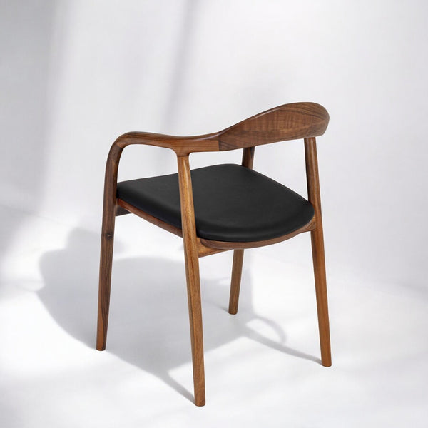 Mid Century Solid Walnut Dining Chair
