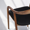 Mid Century Solid Walnut Dining Chair