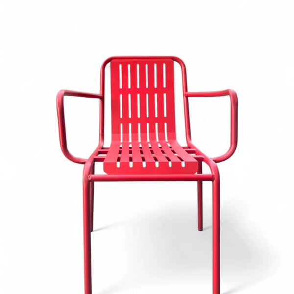 Red Outdoor Metal Chairs