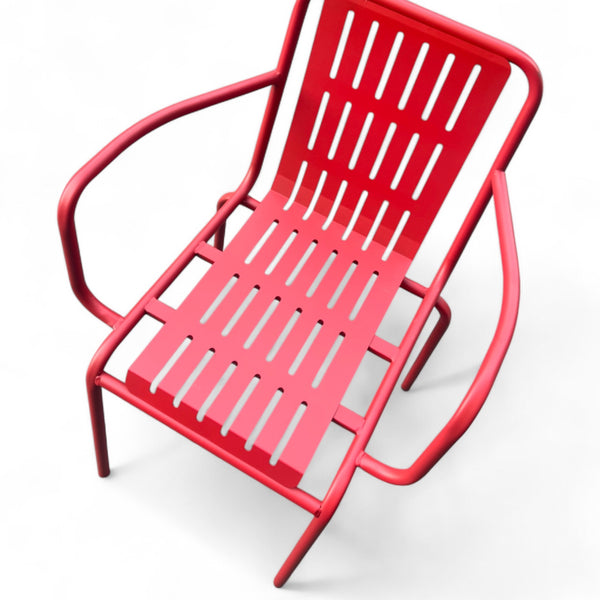Red Outdoor Metal Chairs