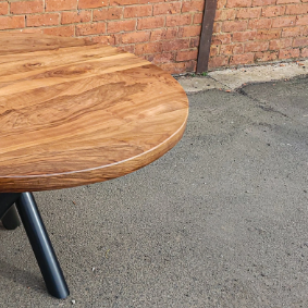 Round Walnut Table