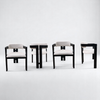 Set of 6 Ebony Wood Dining Chair