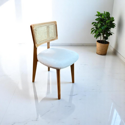 Natural Wood Rattan Chair