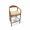 Solid Wood Mid Century Modern Wooden Bar Chair