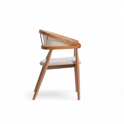 Rattan Cane Arc Chair