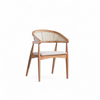 Rattan Cane Arc Chair