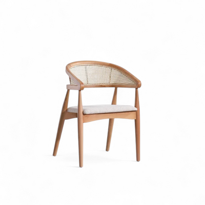 Rattan Cane Arc Chair