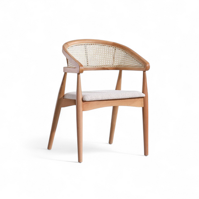 Rattan Cane Arc Chair