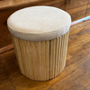 Natural Ottoman Pouffe