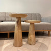 Natural Mushroom End Table