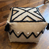 Jute Punch Woven Pouffe