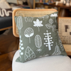 Embroidered Handmade Cushion (Green)