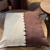 Handmade Wool Felt Cushion with Contrast Stitching