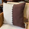 Handmade Wool Felt Cushion with Contrast Stitching