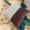 Handmade Wool Felt Cushion with Contrast Stitching