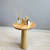 Natural Mushroom End Table