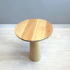 Natural Mushroom End Table