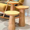 Natural Mushroom End Table