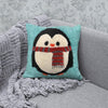 Hand Tufted Penguin Cushion - 37x37 cm