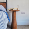 Mushroom End Table Walnut Colour