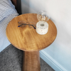 Mushroom End Table Walnut Colour