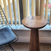 Mushroom End Table Walnut Colour