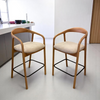 Solid Wood Mid Century Modern Wooden Bar Chair