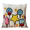 Hand Tufted Christmas Noel Cushion - 37x37 cm