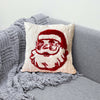 Hand Tufted Christmas Santa Cushion - 37x37 cm