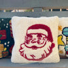 Hand Tufted Christmas Santa Cushion - 37x37 cm