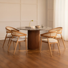 Rattan Cane Arc Chair