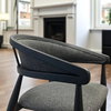 Set of 4 Black Wood Chair