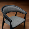 Set of 4 Black Wood Chair