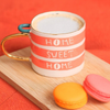 Home Sweet Home Ceramic Mug with Gold Handle