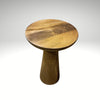 Mushroom End Table Walnut Colour