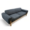 3 Seater Sofa Bed With Wood Legs and Easy Flip Mechanism