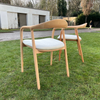 Natural Mid Century Modern Wooden Dining Chair