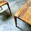 Midcentury Solid Walnut Table