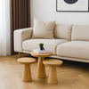Natural Mushroom End Table