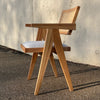 Rattan Dining Chair with Armrest