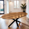 Oval (Egg shaped) Walnut Dining Table