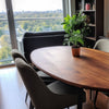 Oval (Egg shaped) Walnut Dining Table